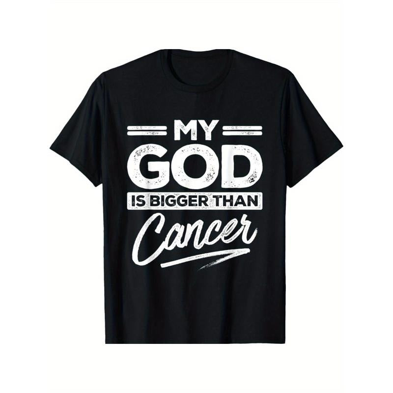My God Is Bigger Than Cancer Chemotherapy Tumor Survivor T-Shirt Made in USA Hoodie, Sweatshirt | GrindPrints.com