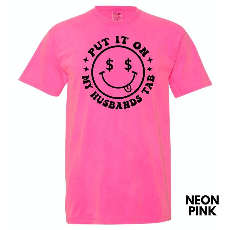 My Husbands Tab Happy Face Comfort Colors T-Shirt 'NLB' Hoodie, Sweatshirt | GrindPrints.com