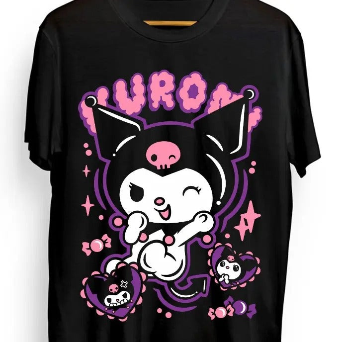 My Melody and Ku.ro.mi Anime Manga Girl Kawai Shirt All Size Hoodie, Sweatshirt | GrindPrints.com