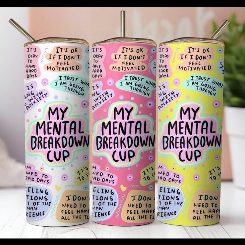 My Mental Cup Skinny Tumbler 20oz T-Shirts, Hoodie, Sweatshirt | GrindPrints.com