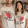 My Rib Genesis , Christian Couple Shirt Cotton Fabric Casual Streetstyle Crew Neck Short Sleeve T-Shirt for Women for...
