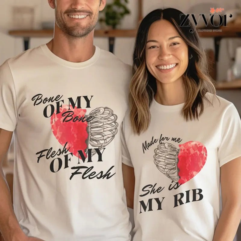 My Rib Genesis , Christian Couple Shirt Cotton Fabric Casual Streetstyle Crew Neck Short Sleeve T-Shirt for Women for...