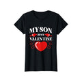 My Son Is My Valentine Valentines Day Heart Mom Mama T-Shirt, 100% Cotton, Fabric Weight 180g, Gift for Men Women Friends...