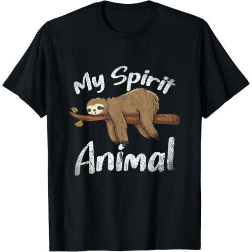 My Spirit Animal Sloth T-Shirt Made in USAstyle{n002}2 Hoodie, Sweatshirt | GrindPrints.com
