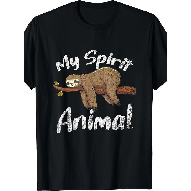 My Spirit Animal Sloth t-shirt made in usa Hoodie, Sweatshirt | GrindPrints.com