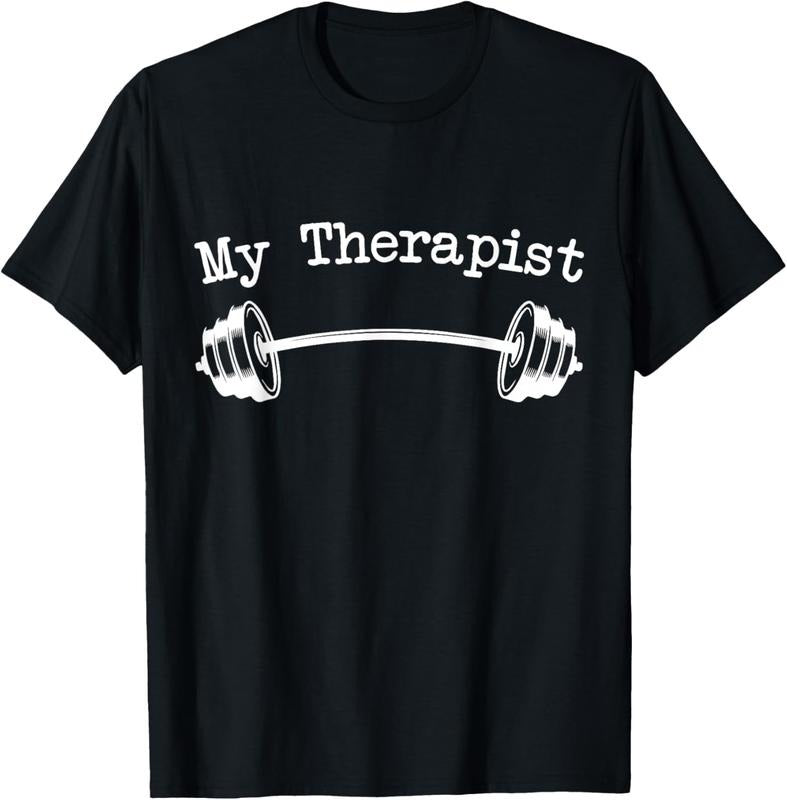 My Therapist (Barbell) Funny Workout Weight Lifting T-Shirts, Hoodie, Sweatshirt