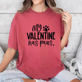 My Valentines has paws Custom colors tee shirt Casual Comfort Cotton Hoodie, Sweatshirt | GrindPrints.com