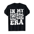 My football girlfriend era T-shirt, preferred high-quality cotton, illustrated printed T-shirt, DIY multi-purpose goods,...