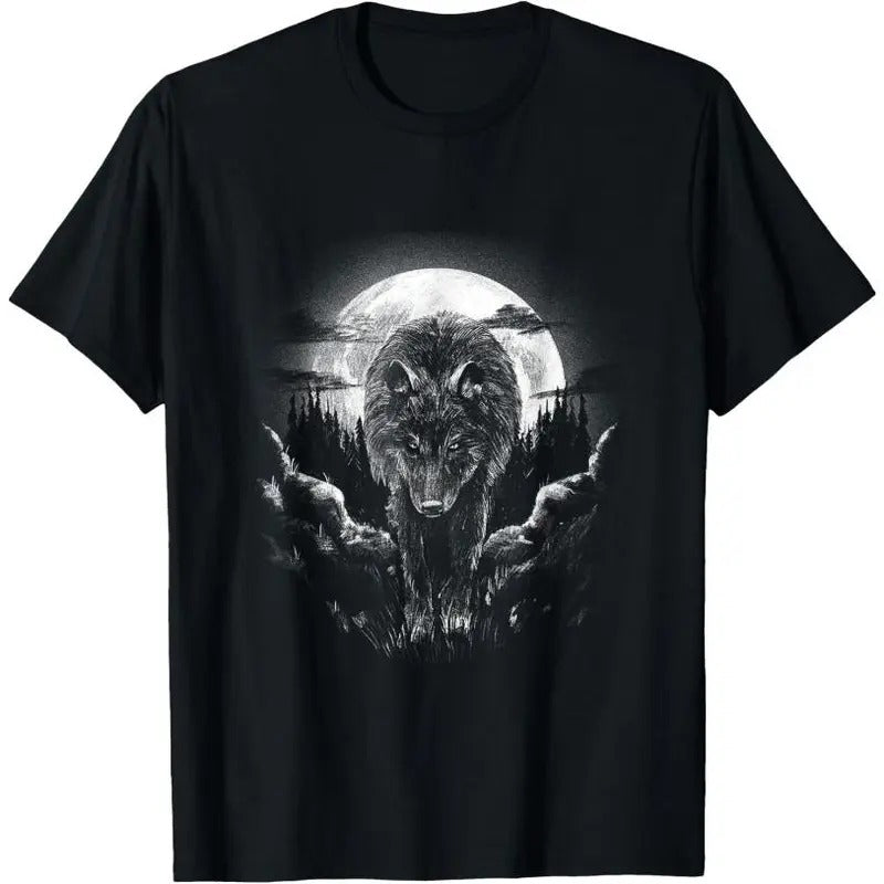 Mysterious World Beauty Wild Lone Nature Lovers Forest Wolf T-Shirt Hoodie, Sweatshirt | GrindPrints.com