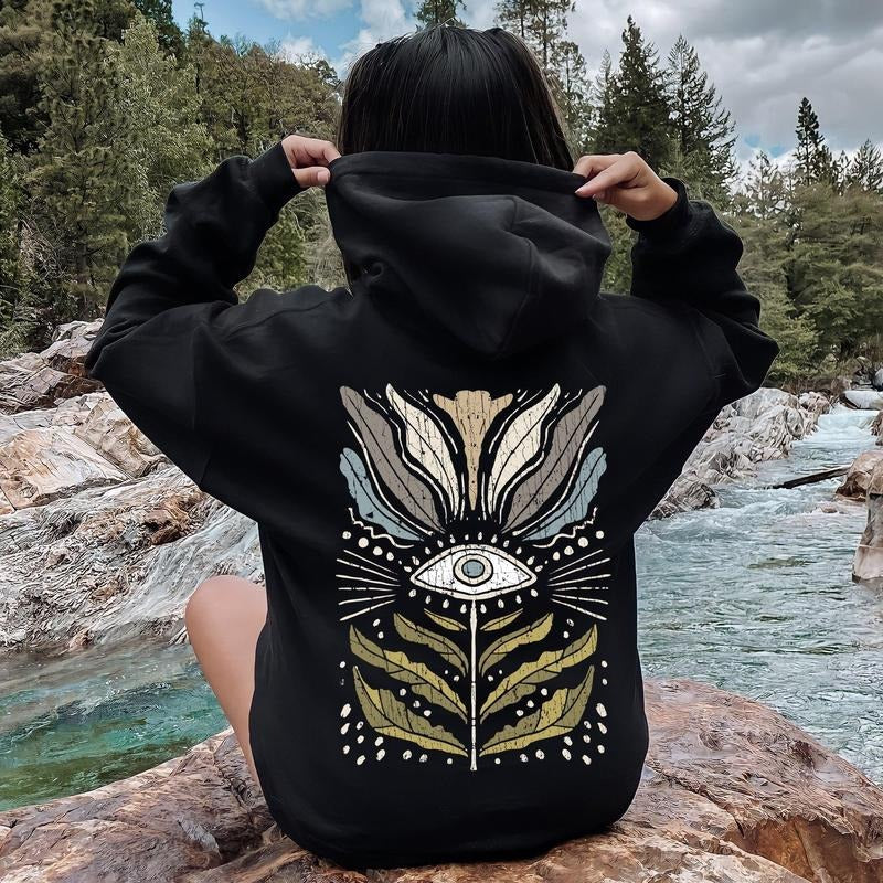 Mystical Floral Vintage Hoodie T-Shirts, Sweatshirt | GrindPrints.com