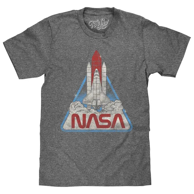 NASA Space Shuttle T-Shirt - Gray Hoodie, Sweatshirt | GrindPrints.com
