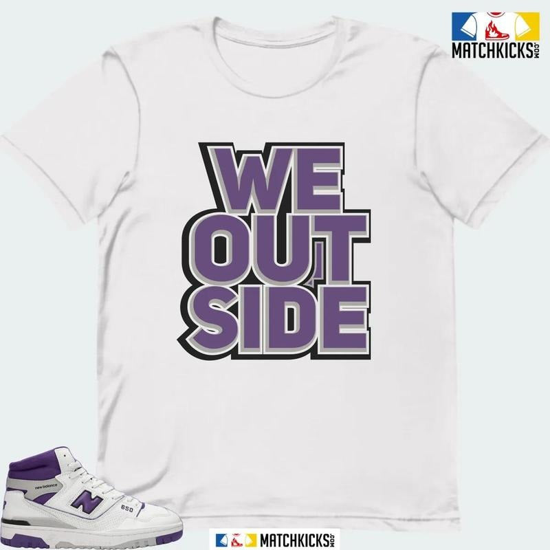 NB 650 WHITE INTERSTELLAR PURPLE SNEAKER MATCHING T-SHIRT (WE OUTSIDE) Hoodie, Sweatshirt | GrindPrints.com