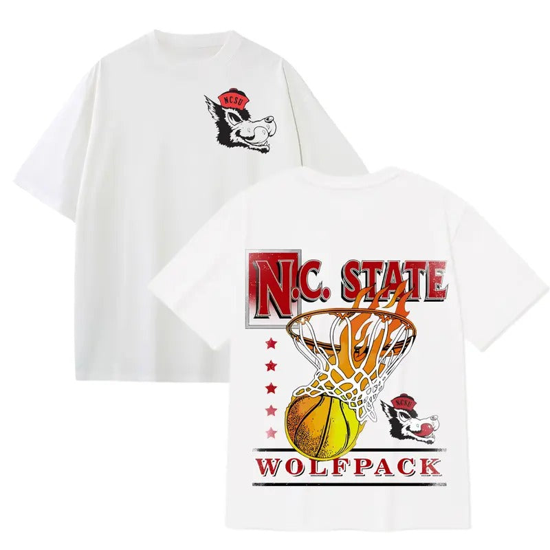 NC State Wolfpack basketball hoop shirt football shirt Hoodie, Sweatshirt | GrindPrints.com