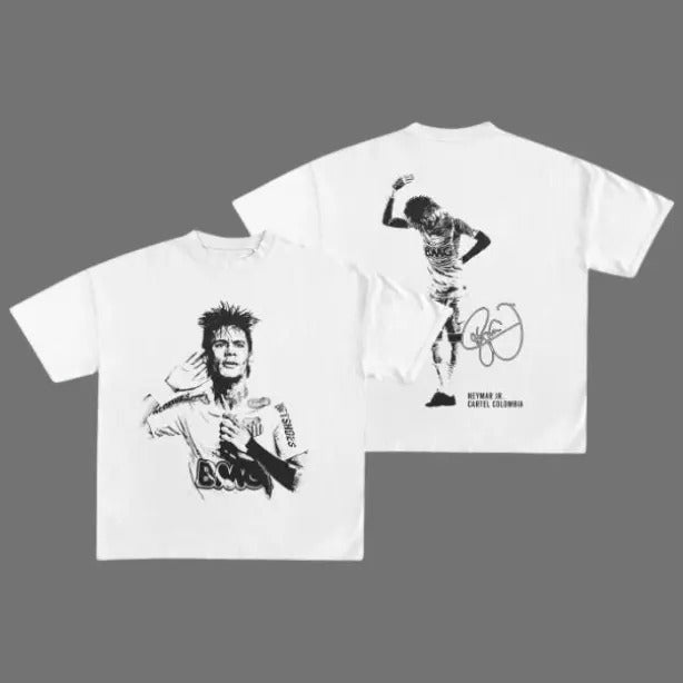 NEYMAR T-Shirt, NEYMAR 2-Sided Vintage Tee, Unisex Soccer Shirt, Sweatshirt, Graphic Tees, Menswear Womenswear Streetwear...