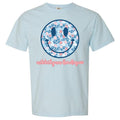 NLB Merch - Blue Patriotic Cheetah Happy Face Comfort Colors T-Shirt Hoodie, Sweatshirt | GrindPrints.com