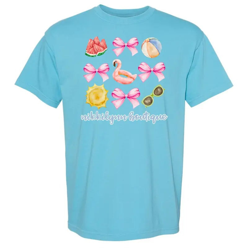 NLB Merch - Pool Day Coquette Collage Comfort Colors T-Shirt Hoodie, Sweatshirt | GrindPrints.com