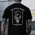 NO EASY DAYS Bone Hands with Pokers Black Print T-shirt Sweatshirt Hoodie