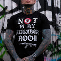 NOT IN MY NEIGHBORHOOD Graphic Black Print T-shirt -  Sweatshirt