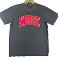 NURSE Chenille Patch Comfort Colors T-Shirt Hoodie, Sweatshirt | GrindPrints.com