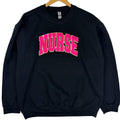 NURSE Chenille Patch Sweatshirt T-Shirts, Hoodie | GrindPrints.com
