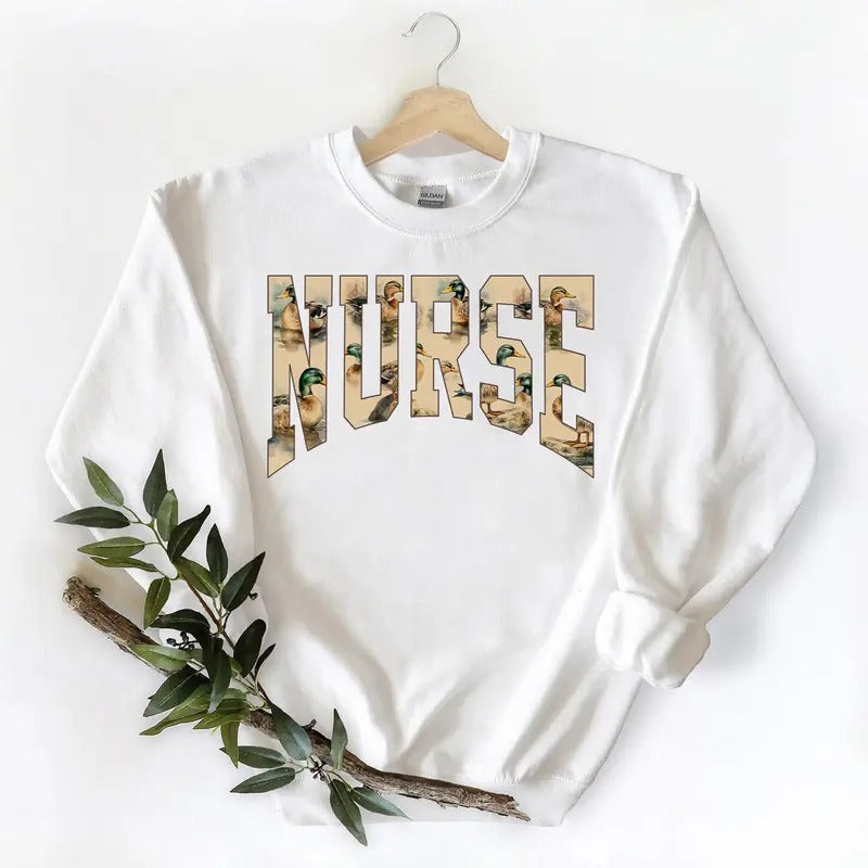 NURSE Hunting Season Duck Vintage NURSE Family Mallard Duck Uncle Cotton T-Shirts, Hoodie, Sweatshirt