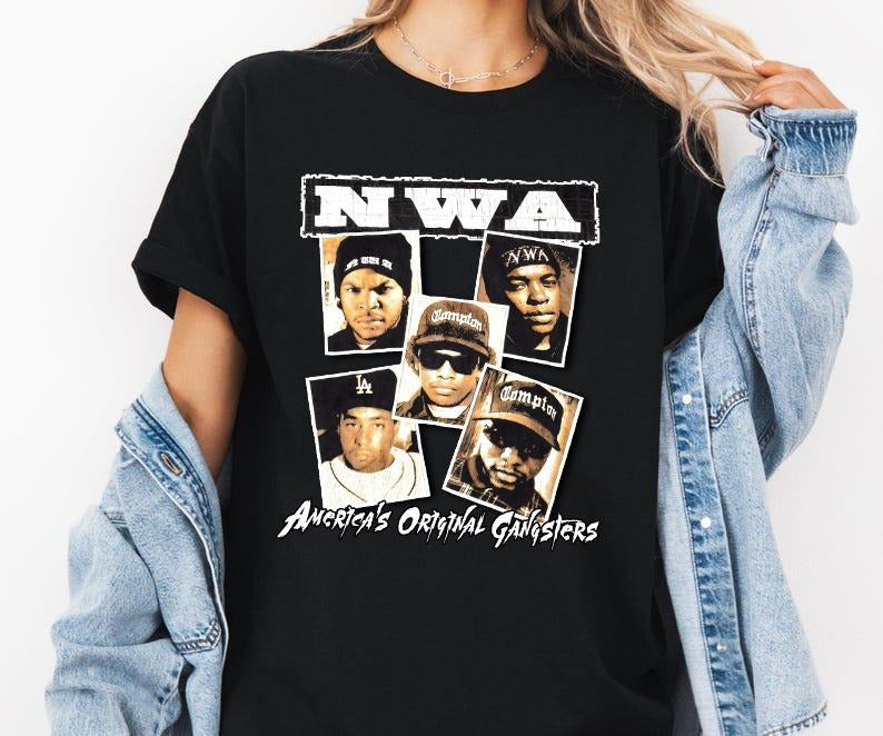 NWA Tshirt, Vintage Tee, Hiphop, Rapper, Street Wear Hoodie, Sweatshirt | GrindPrints.com