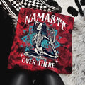 Namaste Over There Red &  Black Tie Dye T Shirt | Punk, Alt, Grunge, Goth, Skeleton Style, Winter Day, Streetwear Casual...