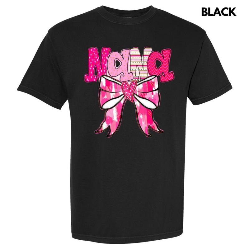 Nana Valentine Coquette Comfort Colors T-Shirt Hoodie, Sweatshirt | GrindPrints.com