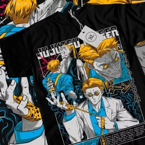 Nanami Kento T-Shirt Jujutsu Kaisen Anime JJK Gojo Satoru Gift Shirt All Size Hoodie, Sweatshirt | GrindPrints.com