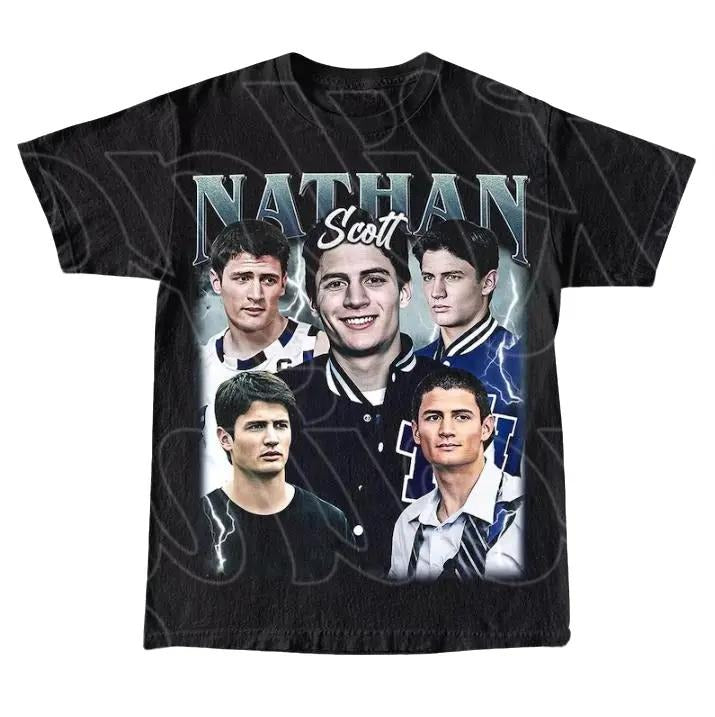 Nathan Scott Vintage T-Shirt, Gift For Fans T-Shirt, Movie shirt Hoodie, Sweatshirt | GrindPrints.com