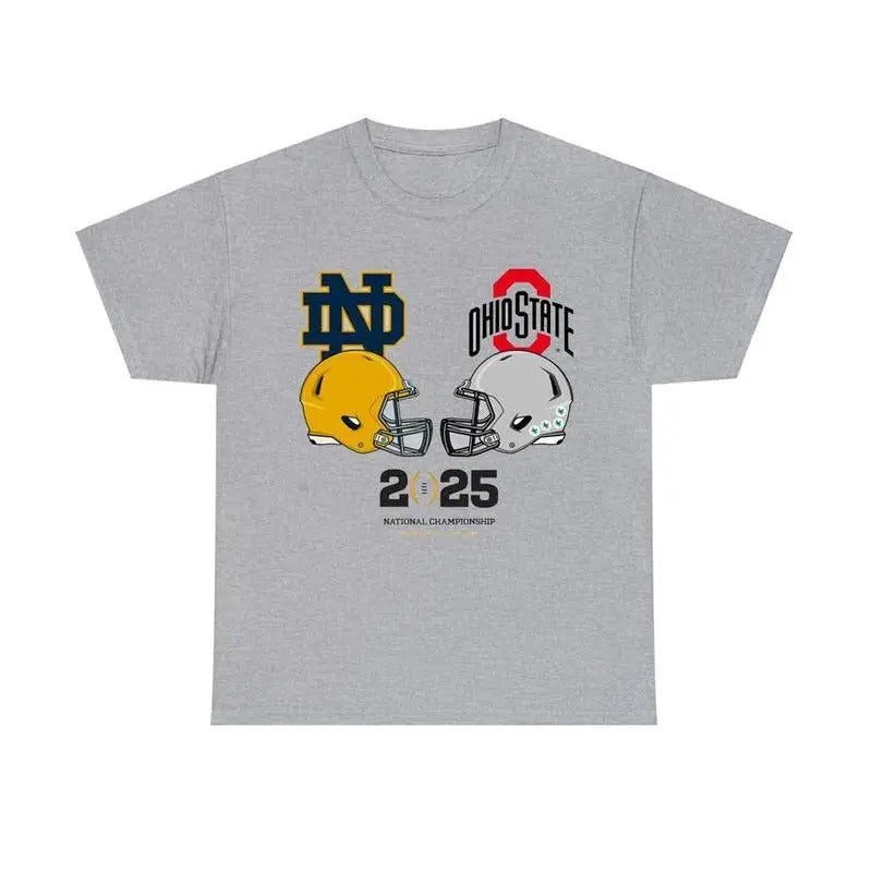 National Championship Notre Dame vs Ohio state football Shirt, Graphic Tees, Perfect Gift Shirt, Classic Vintage Football...