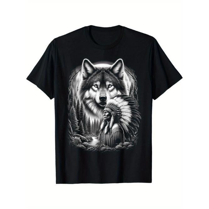Native American Indian Wolf Feathers Chief Art Made USA T-Shirts, Hoodie, Sweatshirt