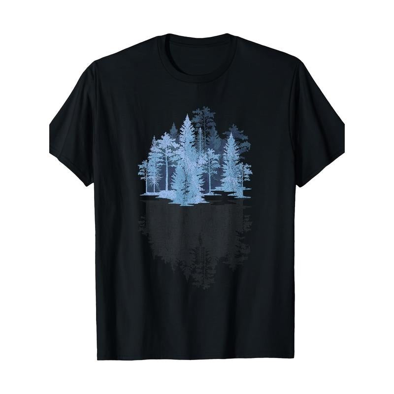 Natural Tree Reflection Outdoor Wild Forest 100% Cotton Made USA T-Shirts, Hoodie, Sweatshirt