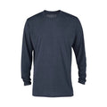 Navy Heather Long Sleeve Tri-Blend T-Shirt - Navy Hoodie, Sweatshirt | GrindPrints.com