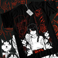 Nayuta T-Shirt S-4XL Chainsaw Man Denji Makima Denji Anime Manga Black Shirt Tshirt S-4XL Hoodie, Sweatshirt