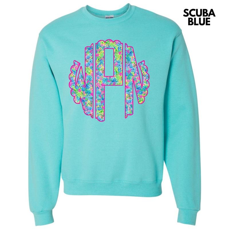 Neon Exotic Monogram Sweatshirt 'NLB' T-Shirts, Hoodie | GrindPrints.com