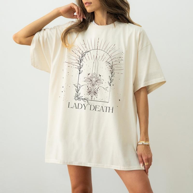 Nesta Archeron, Lady Death T-Shirt, Acotar, Cauldron Blessed, Sarah J Maas Merch, Velaris, Rhysand, Throne Glass, SJM,...