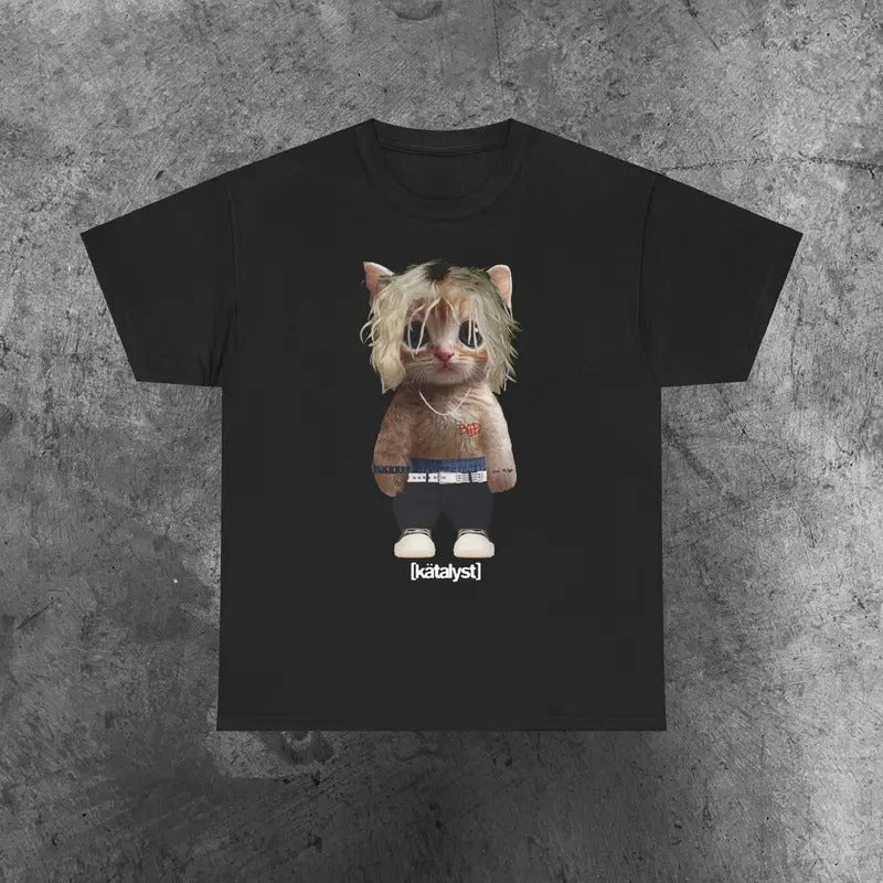 Nettspend Kitty Shirt Casual Classic Hoodie, Sweatshirt | GrindPrints.com