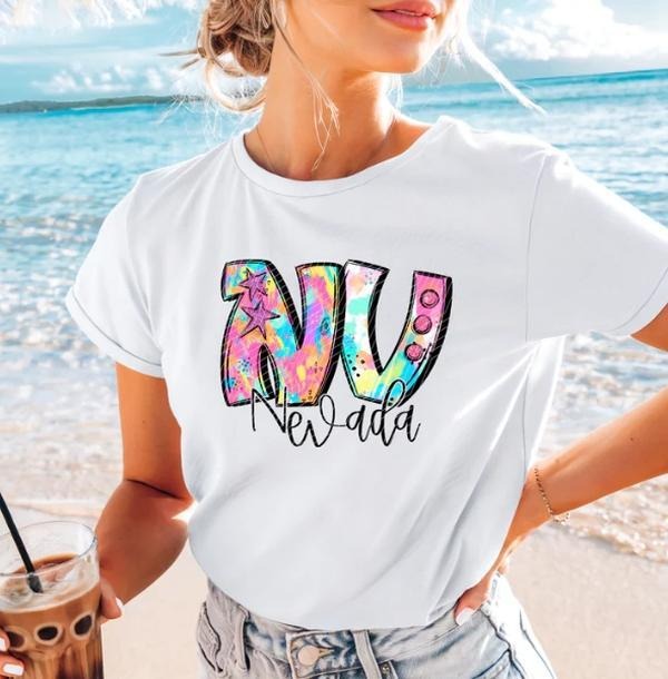 Nevada Neon Splash DTF Transfers - THIS IS NOT A SHIRT Hoodie, Sweatshirt | GrindPrints.com