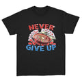 Never Give Up Gambling T-Shirt Featuring Bold and Motivational Design for Fans Hoodie, Sweatshirt | GrindPrints.com