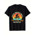 Never Underestimate An Old Guy On A Bicycle Cycling T-shirt Comfortable, Casual Short Sleeve, Daily Wear, All Season,...