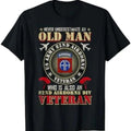 Never Undertimate An Old Man 82nd Airborne Paratrooper T-Shirt Menswear Top Underwear Tshirt Hoodie, Sweatshirt