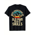 Never underestimate an old DJ T-shirt with DJ skills made in usa Hoodie, Sweatshirt | GrindPrints.com