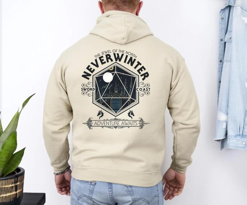 Neverwinter, Baldur's Gate 3, Adventure Awaits Hoodie, Astarion BG3 T-Shirt, Astarion High Elf T-Shirt, Gamer Gift, Video...