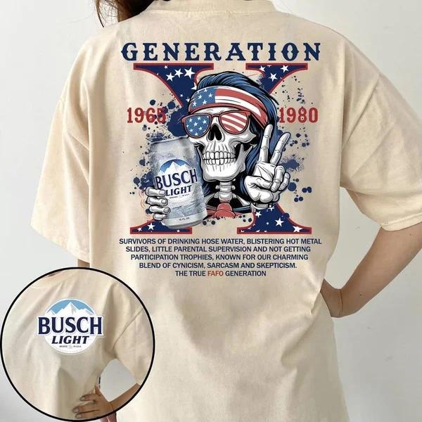 New Customize Gen X T-shirt, Limited Edition With Beers, Raised On Hose Water Hoodie, Inspired Funny Saying Sarcasm...