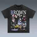 New Popular Chris Brown Signature T-shirt Cotton Unisex Shortsleeve T-Shirt Comfort Lady Underwear Top Shortsleeve...