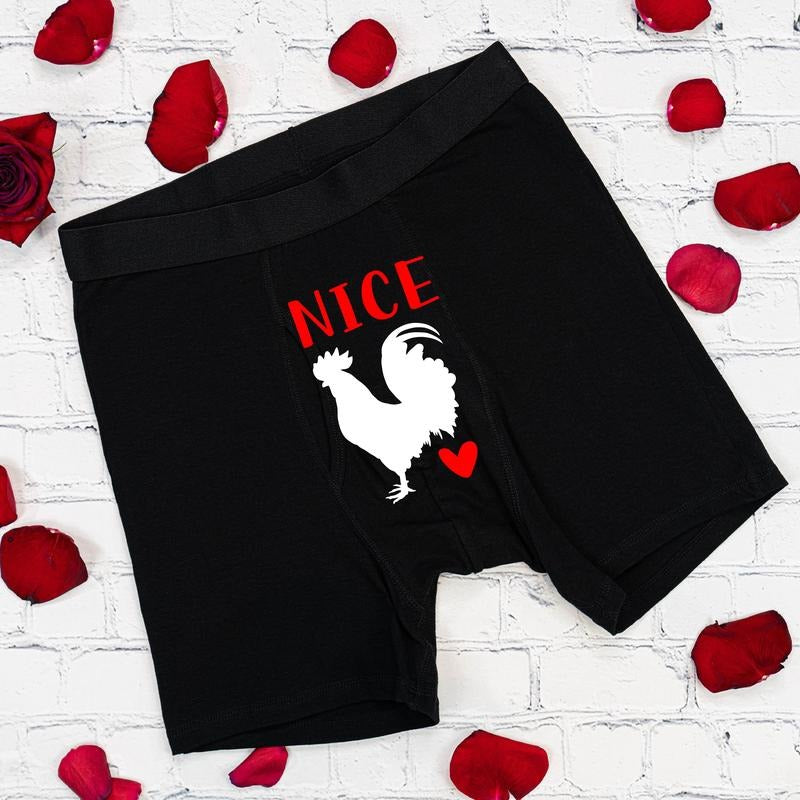 Nice Cockerel Underwear Valentine Boyfriend Husband Boxer Anniversary Present Him Boxer Boyfriend T-Shirts, Hoodie, Sweatshirt