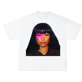 Nicki PINK Star Minaj See No Evil Big Face Graphic Rap Tee Shirt Hoodie, Sweatshirt | GrindPrints.com