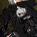 Nier Automata T-Shirt YoRHa 2B Kawaii Anime Girl Cyber Punk Gift T-shirt Unisex Hoodie, Sweatshirt | GrindPrints.com