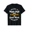 Night Shift Professional Workers T-Shirt - 100% Cotton, Casual & Sporty, Geometric Print, Machine Washable